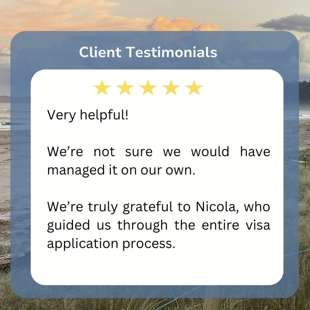 Five star review for help with AEWV and Family Visas