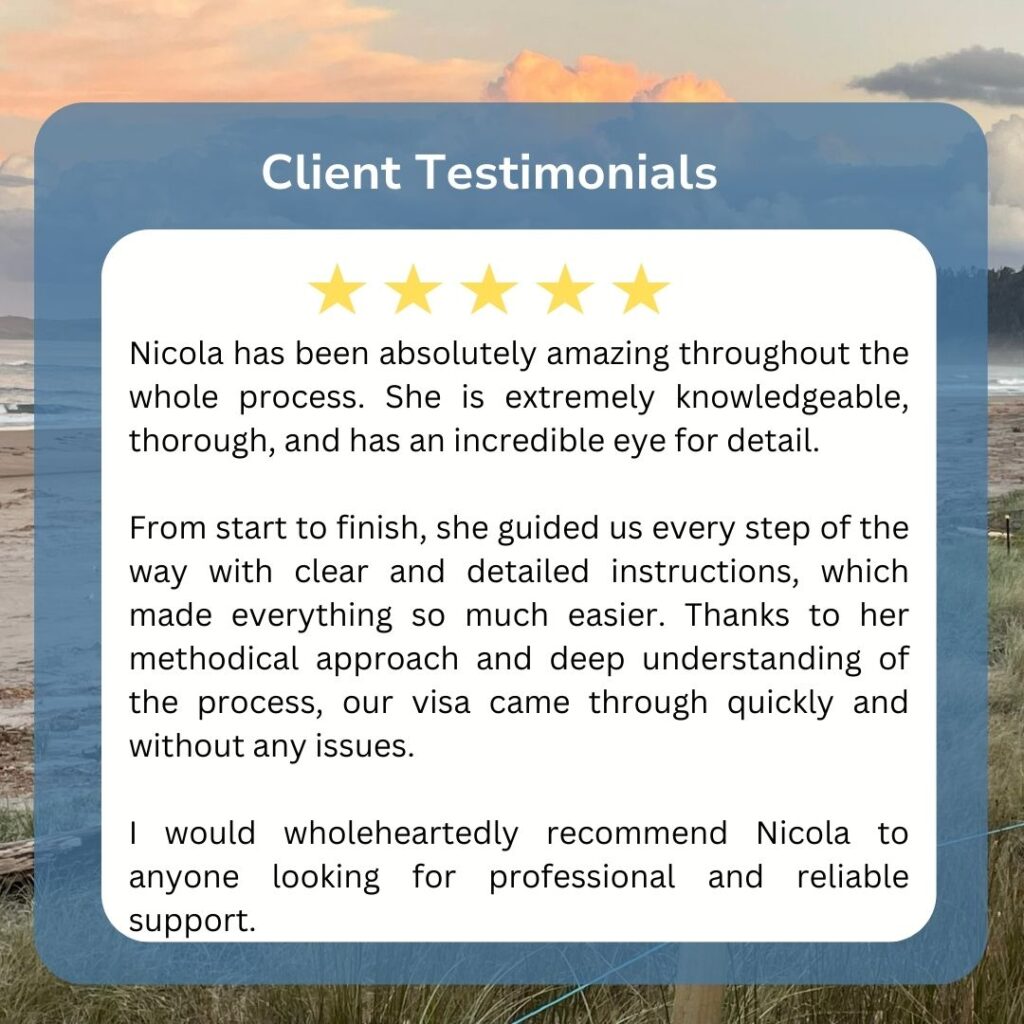 5 star review for visa assistance for Straight to Residence Visa